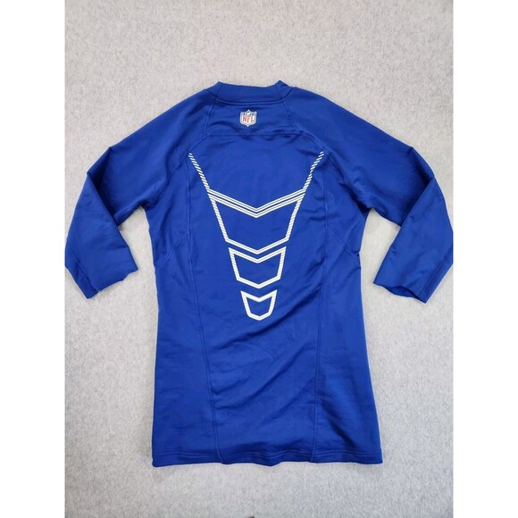 New York Giants Compression Shirt Mens Blue Nike On-Field Player Dri-Fit XL Flaw - Picture 14 of 14
